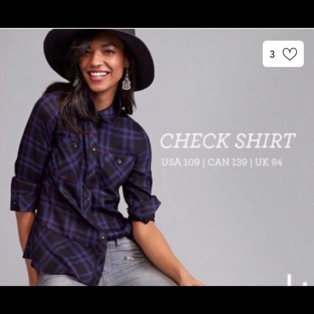 Cabi Check Flannel size Small